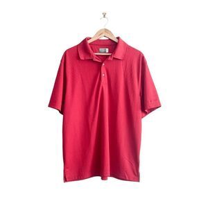 Ben Hogan Performance Mens Polo Golf Shirt Short Sleeve Red XL